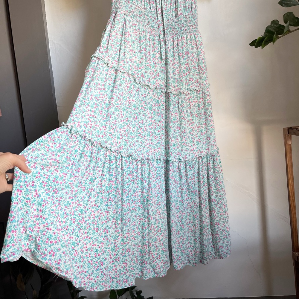 J Crew Puff-Sleeve Midi Dress in Floral - Picture 4 of 14